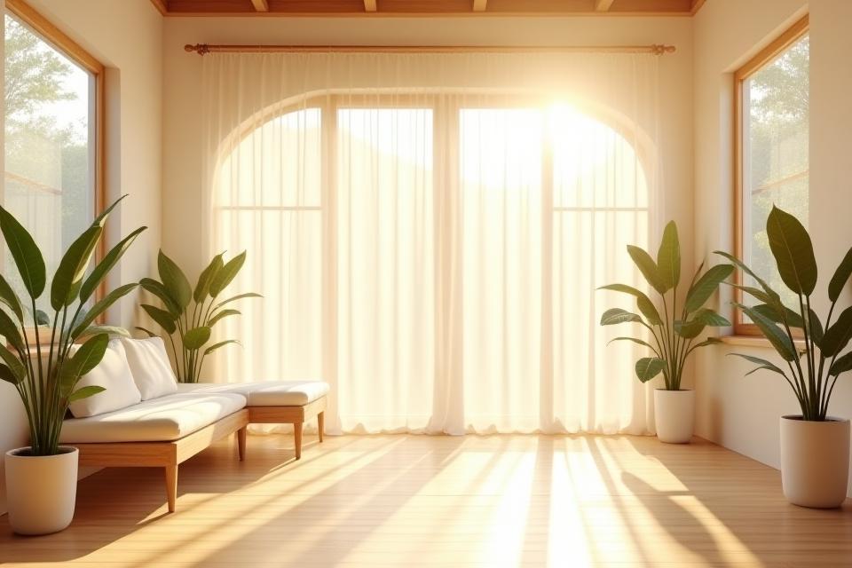 Photo ambiance zen et lumineuse prête pour un atelier ou pop-up
